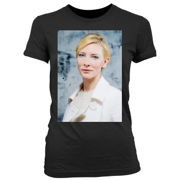 Cate Blanchett Women's Junior Cut Crewneck T-Shirt