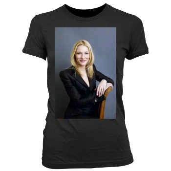 Cate Blanchett Women's Junior Cut Crewneck T-Shirt