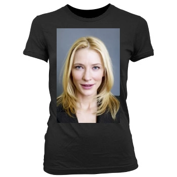 Cate Blanchett Women's Junior Cut Crewneck T-Shirt