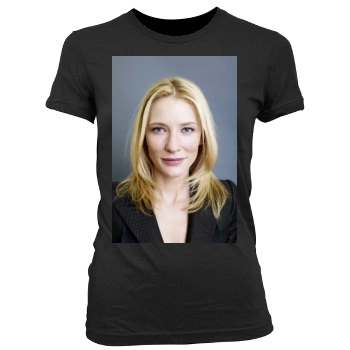 Cate Blanchett Women's Junior Cut Crewneck T-Shirt