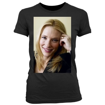 Cate Blanchett Women's Junior Cut Crewneck T-Shirt