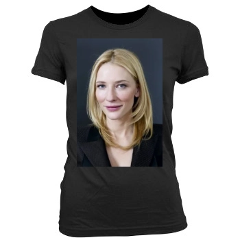 Cate Blanchett Women's Junior Cut Crewneck T-Shirt