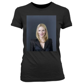 Cate Blanchett Women's Junior Cut Crewneck T-Shirt