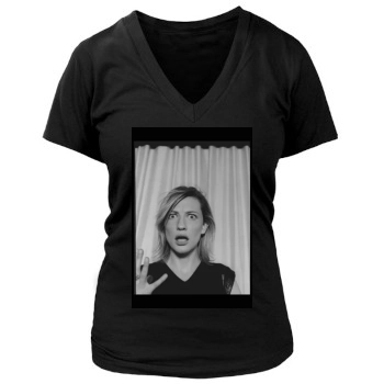 Cate Blanchett Women's Deep V-Neck TShirt