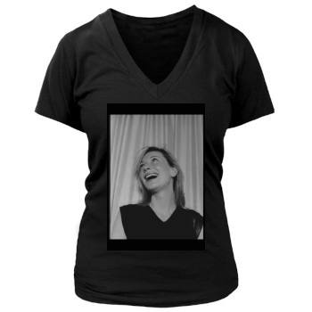 Cate Blanchett Women's Deep V-Neck TShirt