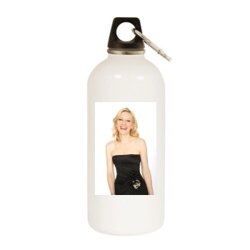 Cate Blanchett White Water Bottle With Carabiner