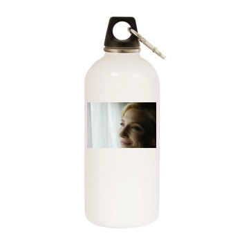 Cate Blanchett White Water Bottle With Carabiner