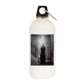 Cate Blanchett White Water Bottle With Carabiner