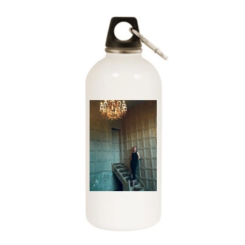 Cate Blanchett White Water Bottle With Carabiner