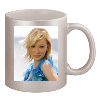 Cate Blanchett 11oz Metallic Silver Mug