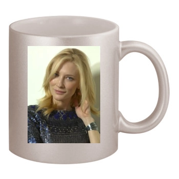 Cate Blanchett 11oz Metallic Silver Mug