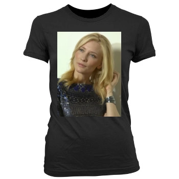 Cate Blanchett Women's Junior Cut Crewneck T-Shirt