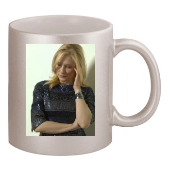 Cate Blanchett 11oz Metallic Silver Mug