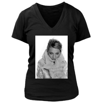 Cate Blanchett Women's Deep V-Neck TShirt