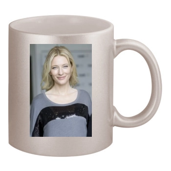 Cate Blanchett 11oz Metallic Silver Mug