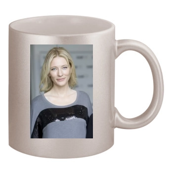 Cate Blanchett 11oz Metallic Silver Mug