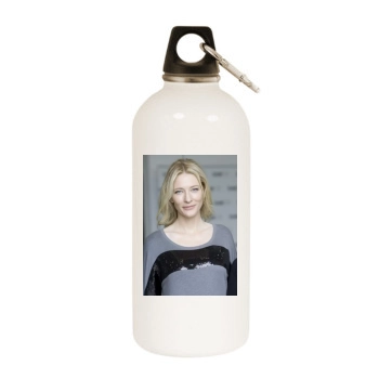 Cate Blanchett White Water Bottle With Carabiner