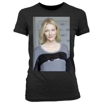 Cate Blanchett Women's Junior Cut Crewneck T-Shirt