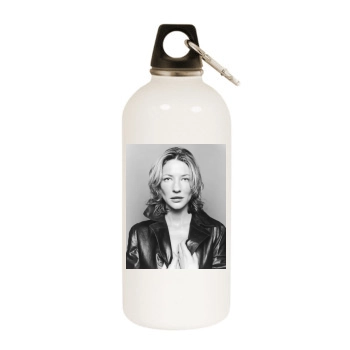 Cate Blanchett White Water Bottle With Carabiner