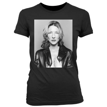 Cate Blanchett Women's Junior Cut Crewneck T-Shirt