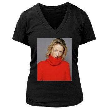 Cate Blanchett Women's Deep V-Neck TShirt