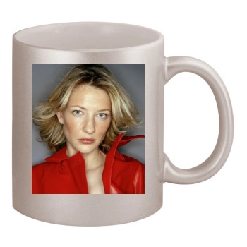 Cate Blanchett 11oz Metallic Silver Mug