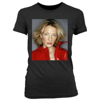 Cate Blanchett Women's Junior Cut Crewneck T-Shirt