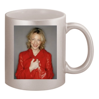 Cate Blanchett 11oz Metallic Silver Mug