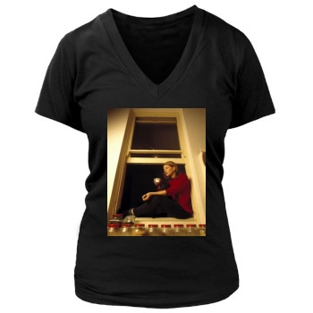 Cate Blanchett Women's Deep V-Neck TShirt