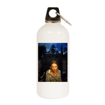 Cate Blanchett White Water Bottle With Carabiner