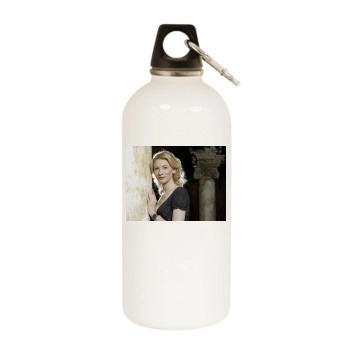 Cate Blanchett White Water Bottle With Carabiner