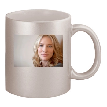 Cate Blanchett 11oz Metallic Silver Mug