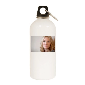 Cate Blanchett White Water Bottle With Carabiner