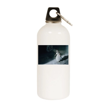 Cate Blanchett White Water Bottle With Carabiner