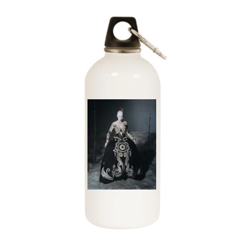 Cate Blanchett White Water Bottle With Carabiner