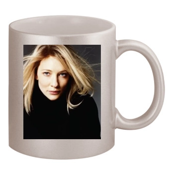 Cate Blanchett 11oz Metallic Silver Mug