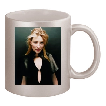 Cate Blanchett 11oz Metallic Silver Mug