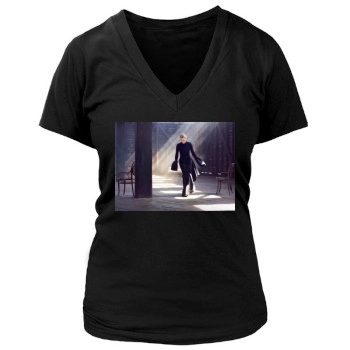 Cate Blanchett Women's Deep V-Neck TShirt