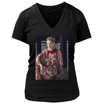 Cate Blanchett Women's Deep V-Neck TShirt