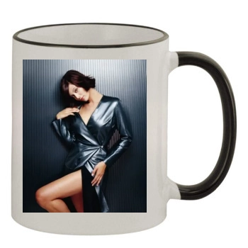 Catherine Bell 11oz Colored Rim & Handle Mug