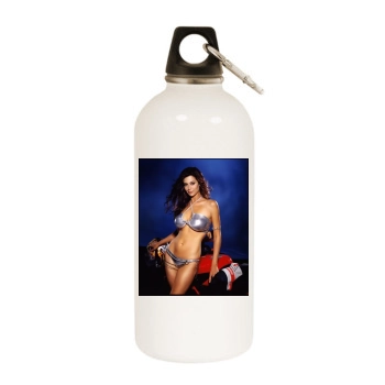 Catherine Bell White Water Bottle With Carabiner