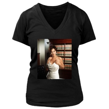 Catherine Bell Women's Deep V-Neck TShirt