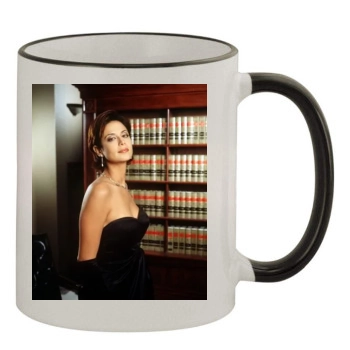 Catherine Bell 11oz Colored Rim & Handle Mug