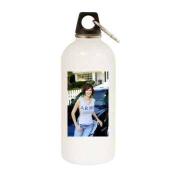 Catherine Bell White Water Bottle With Carabiner