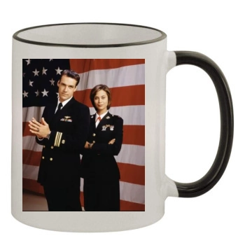 Catherine Bell 11oz Colored Rim & Handle Mug