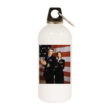 Catherine Bell White Water Bottle With Carabiner