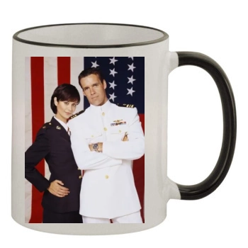 Catherine Bell 11oz Colored Rim & Handle Mug