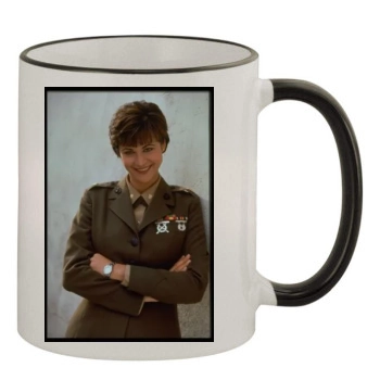 Catherine Bell 11oz Colored Rim & Handle Mug