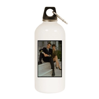 Catherine Bell White Water Bottle With Carabiner