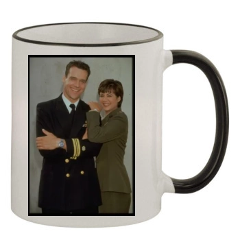 Catherine Bell 11oz Colored Rim & Handle Mug